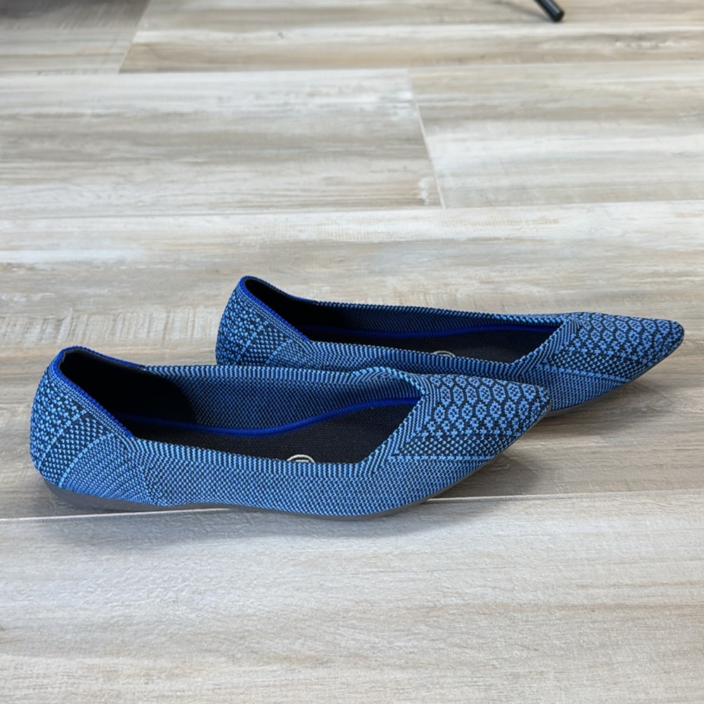 Rothy's Lapis Python Points Snake Print Two Tone … - image 5